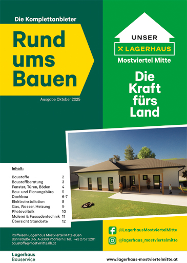 Titelbild Rund ums Bauen Ausgabe Oktober 2025
